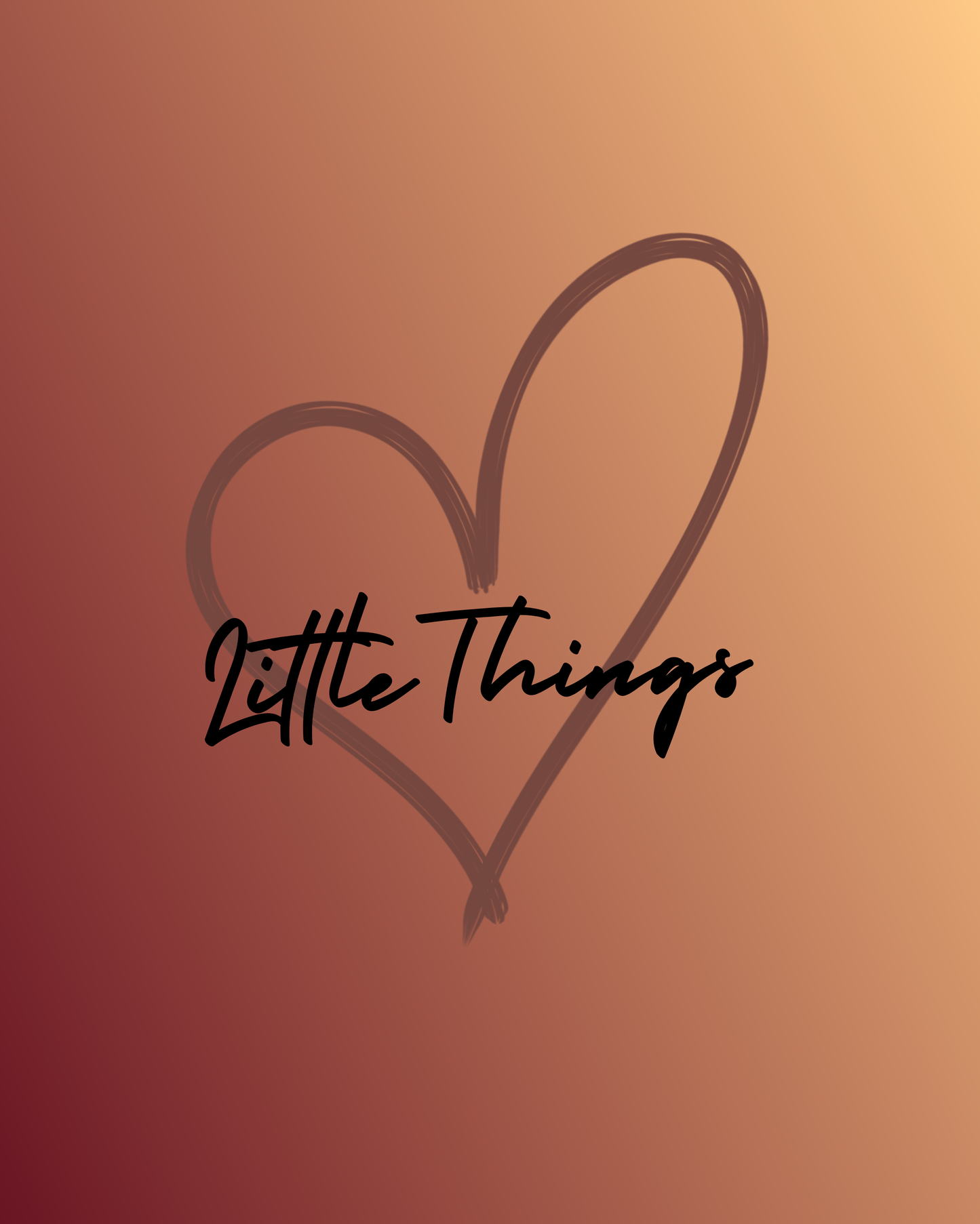 Little Things Heart Decal