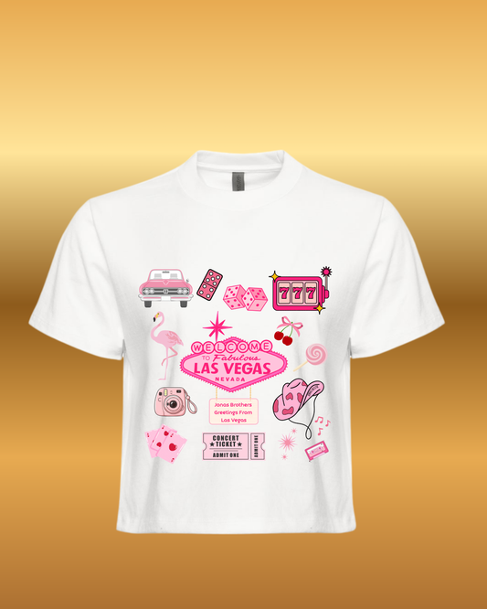 Pink Vegas Vibes Crop