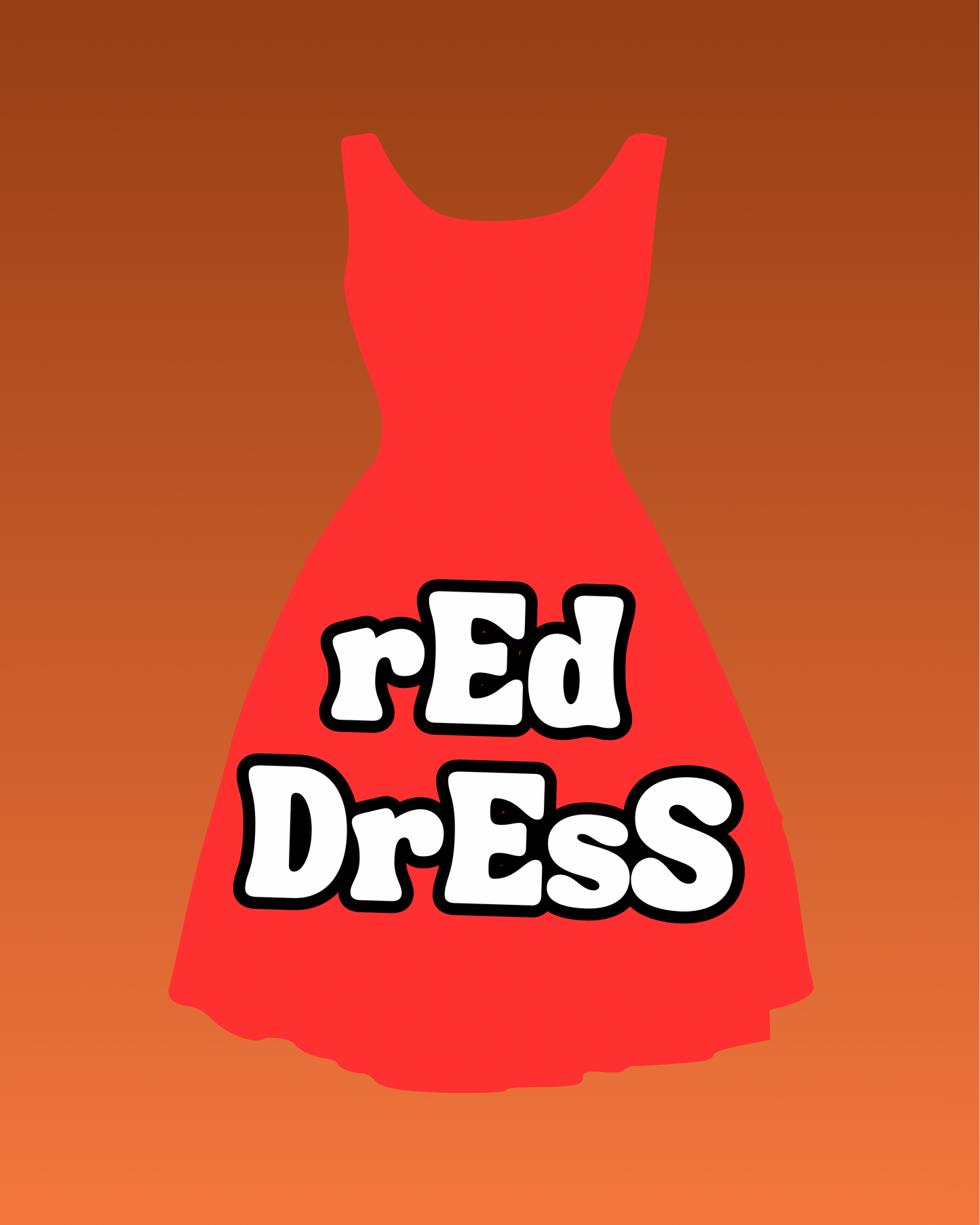 Red Dress Decal