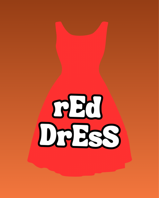 Red Dress Decal